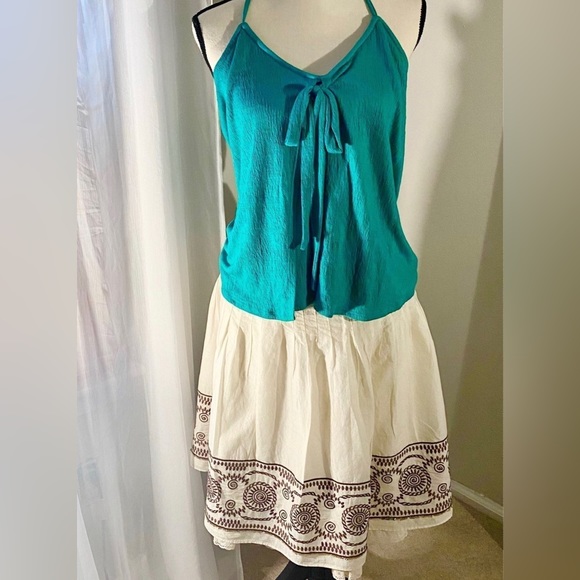 Vintage 90’s The Limited Sunburst & Lace Lined Skirt - Picture 5 of 6